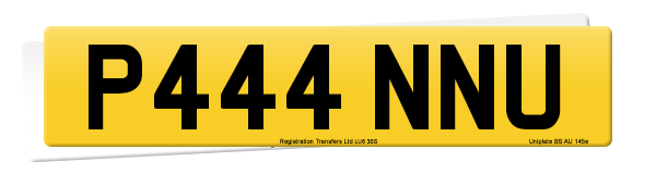 Registration number P444 NNU
